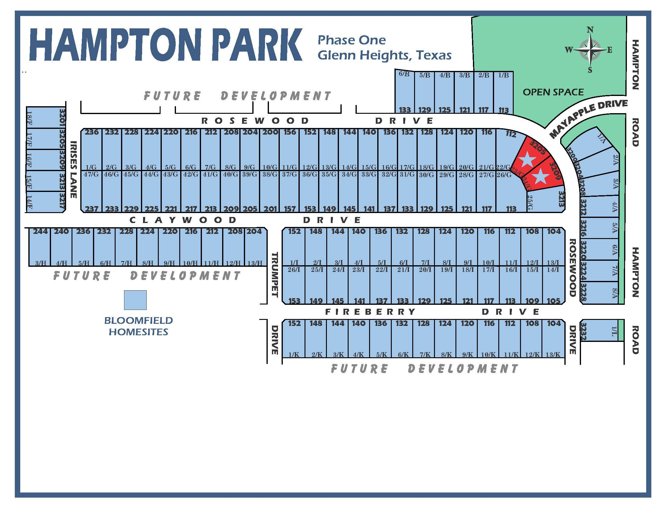 Hampton Park site plan