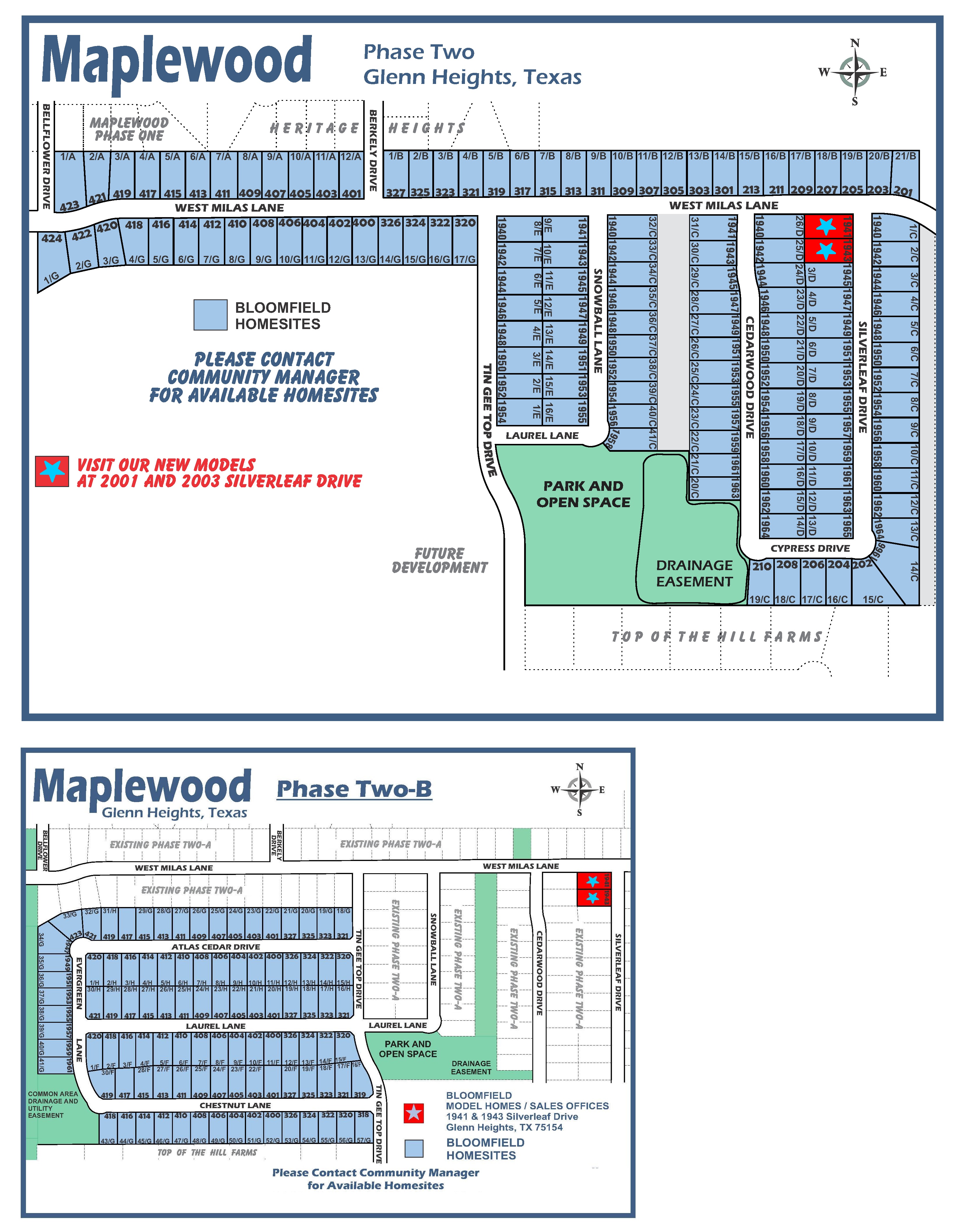 Maplewood site plan
