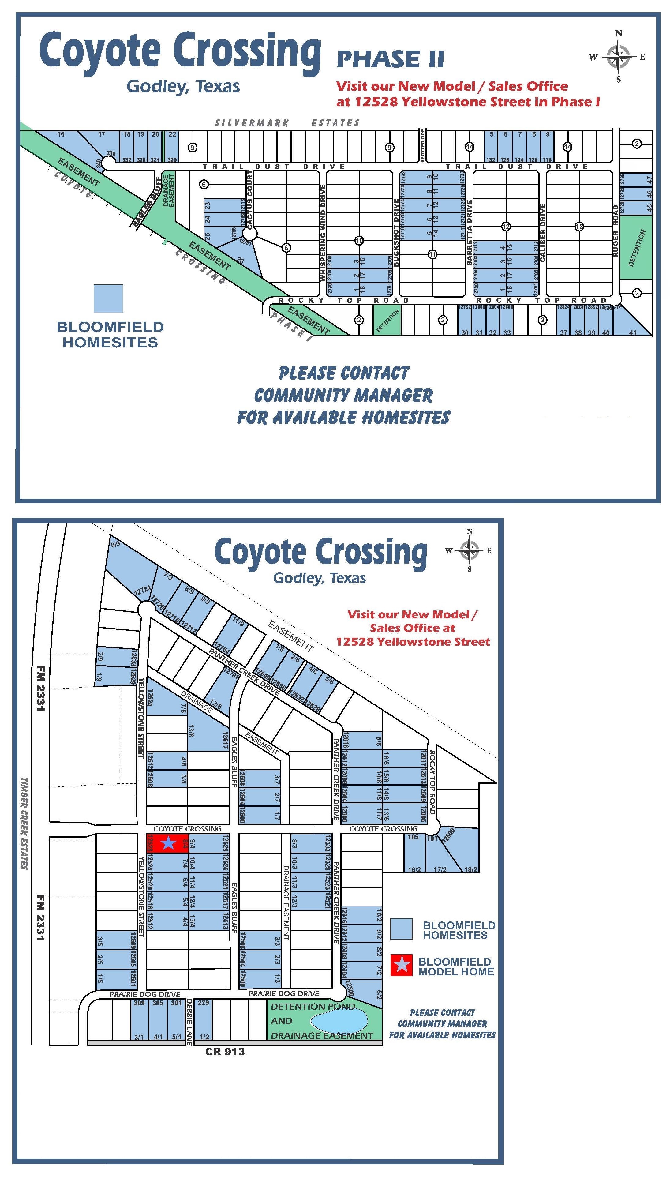 Coyote Crossing site plan