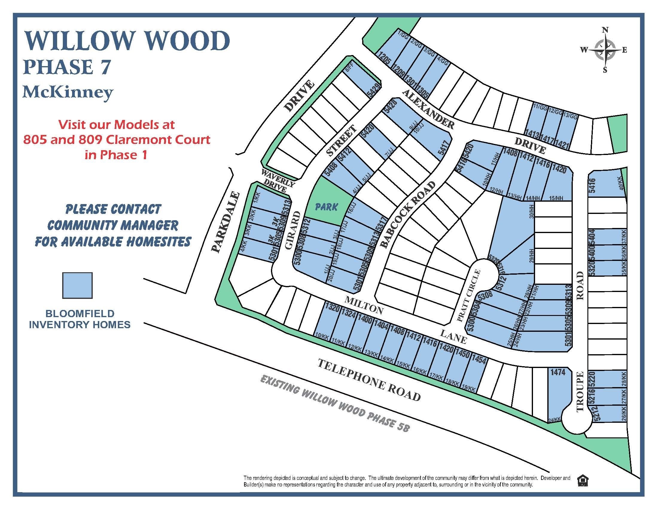 Willow Wood site plan