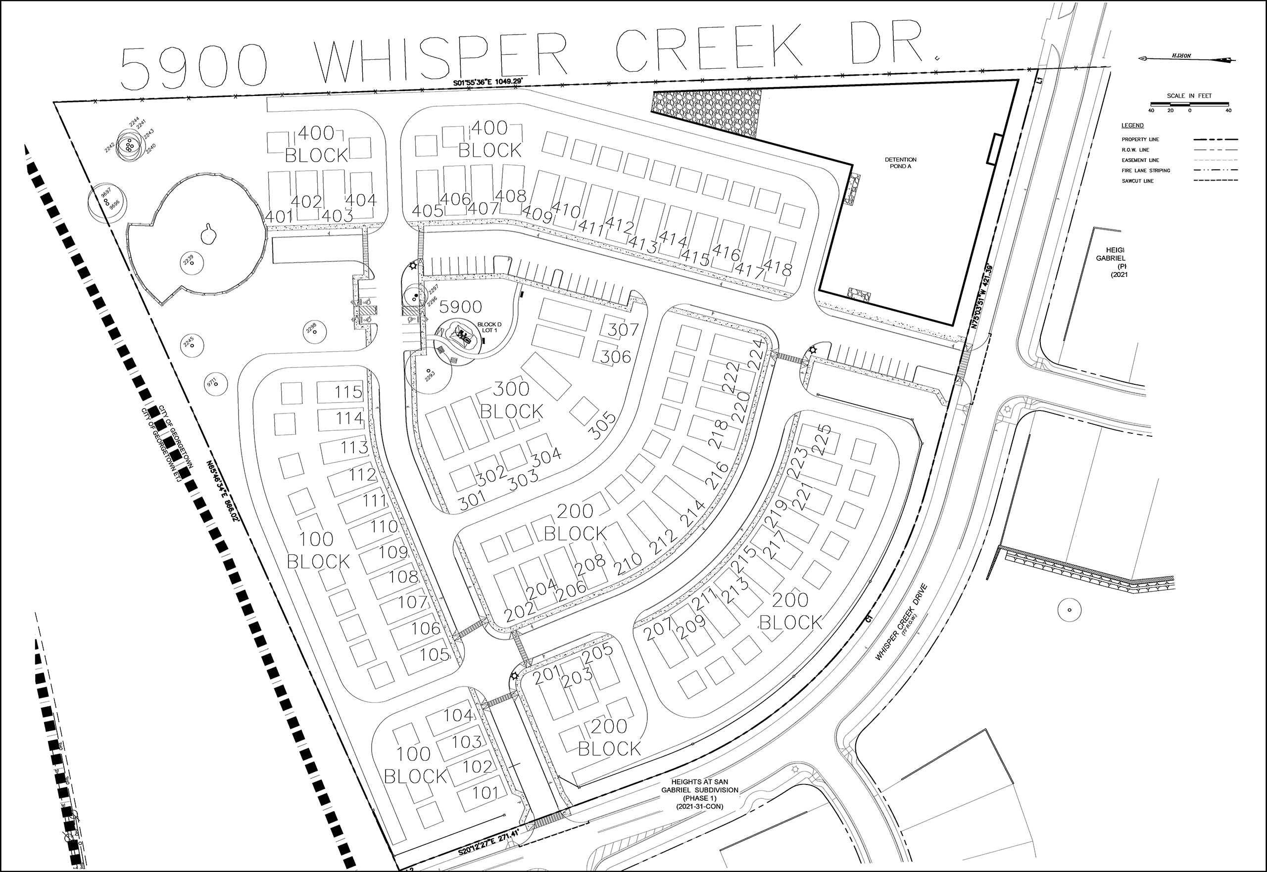 THE HEIGHTS AT SAN GABRIEL site plan
