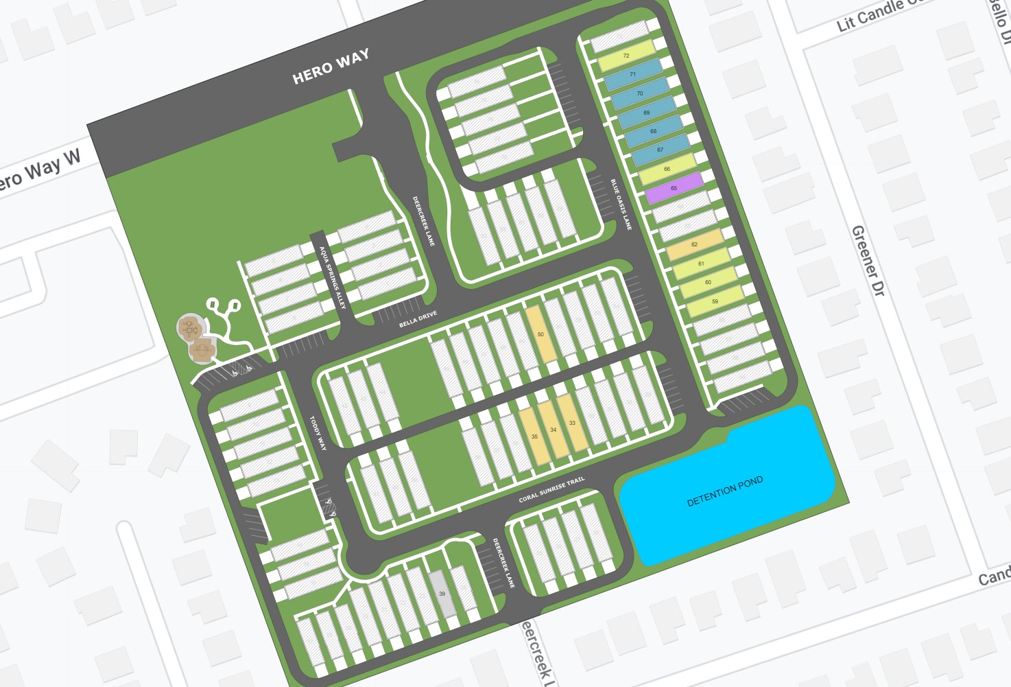 RETREAT AT HERO WAY site plan