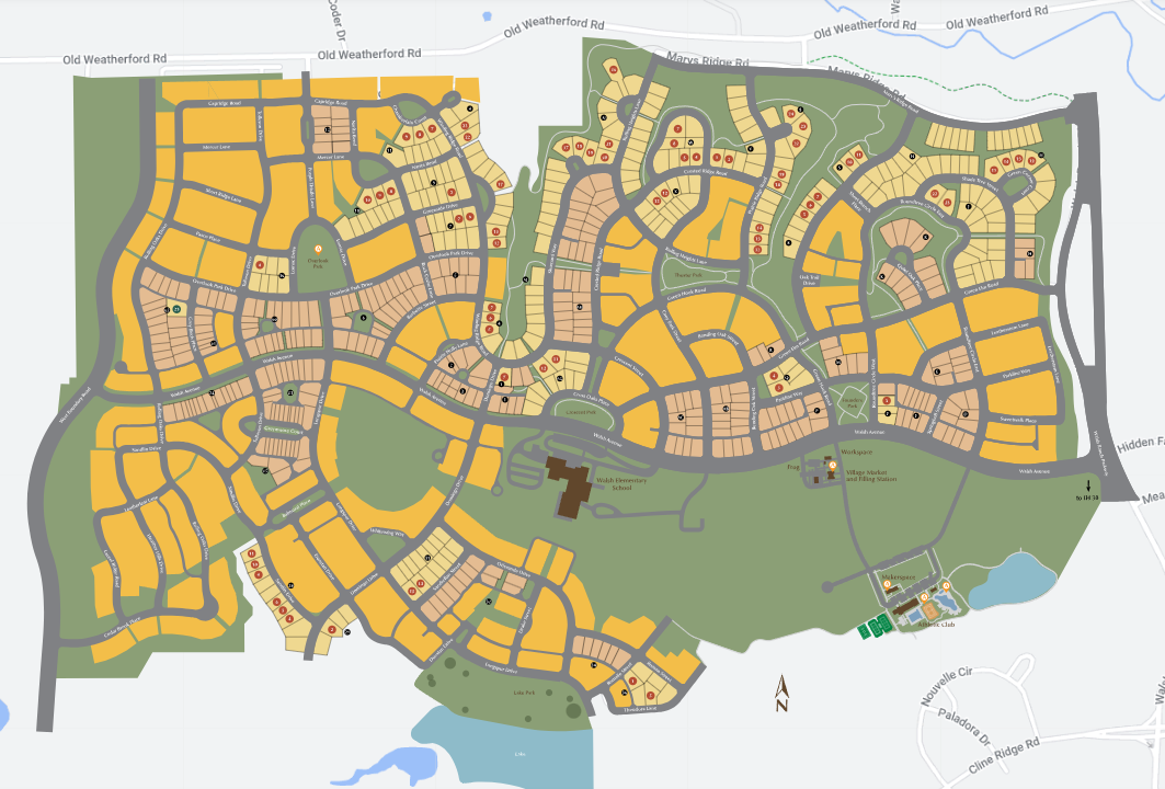 Walsh Ranch 70' site plan