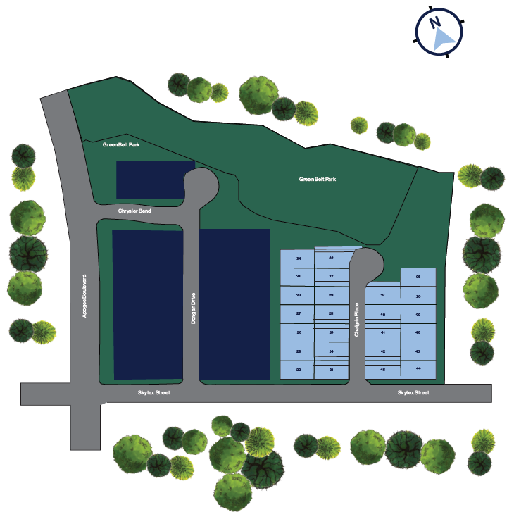 EASTON PARK site plan