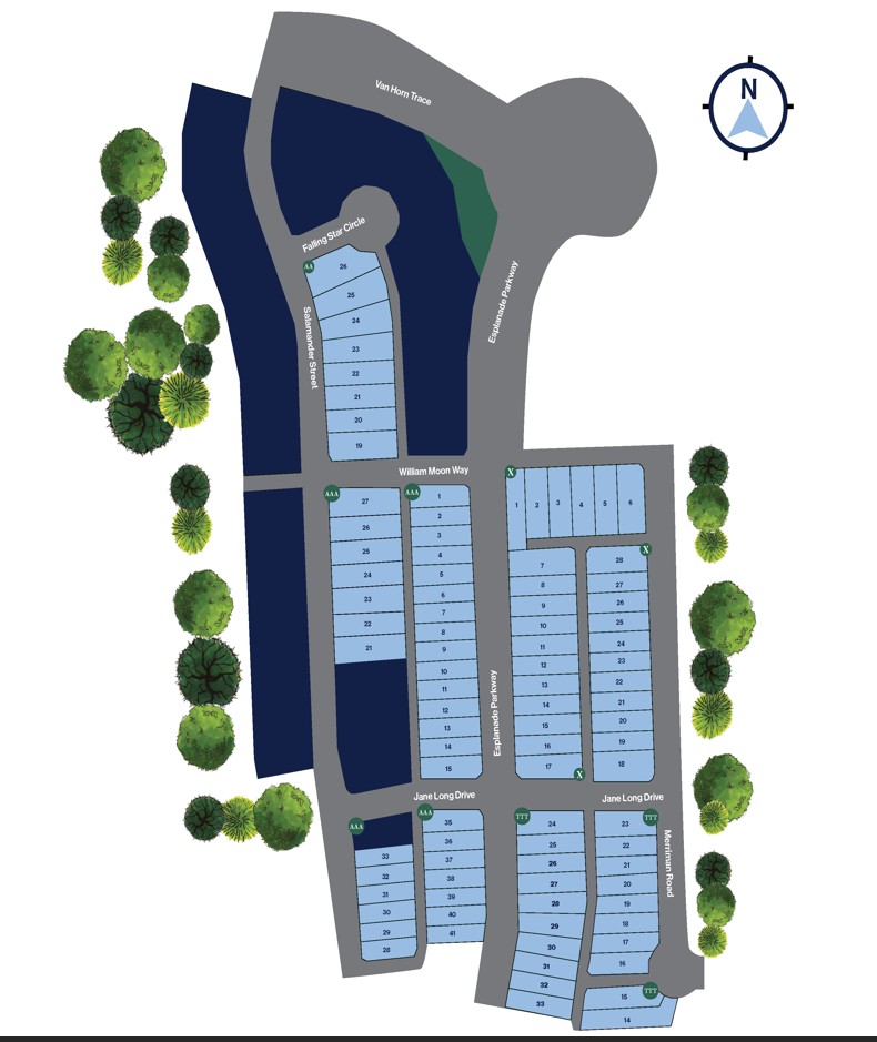 Trace site plan