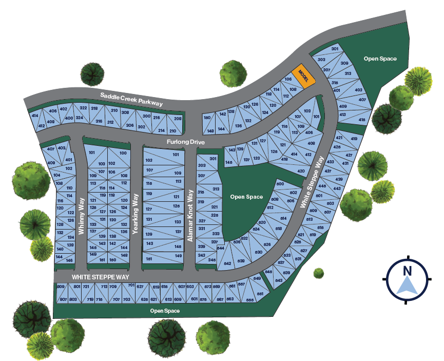 SADDLE CREEK TWINHOMES site plan