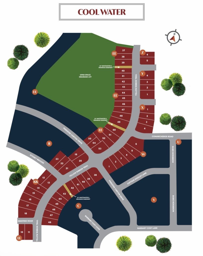 Cool Water at Sonterra site plan