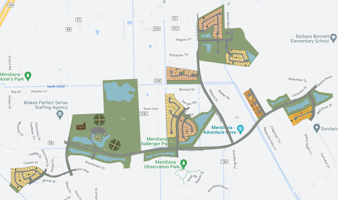 Meridiana 100 site plan