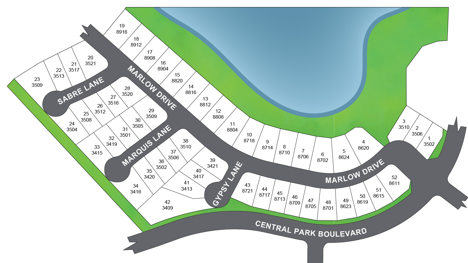 Marlow Lakes site plan