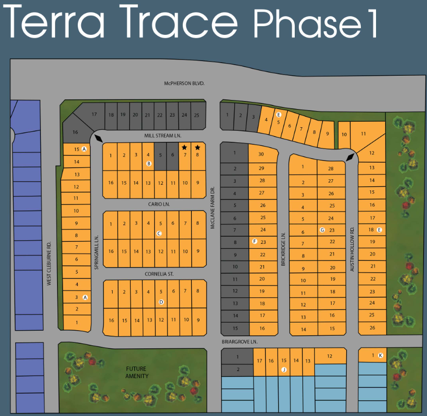 Terra Trace site plan