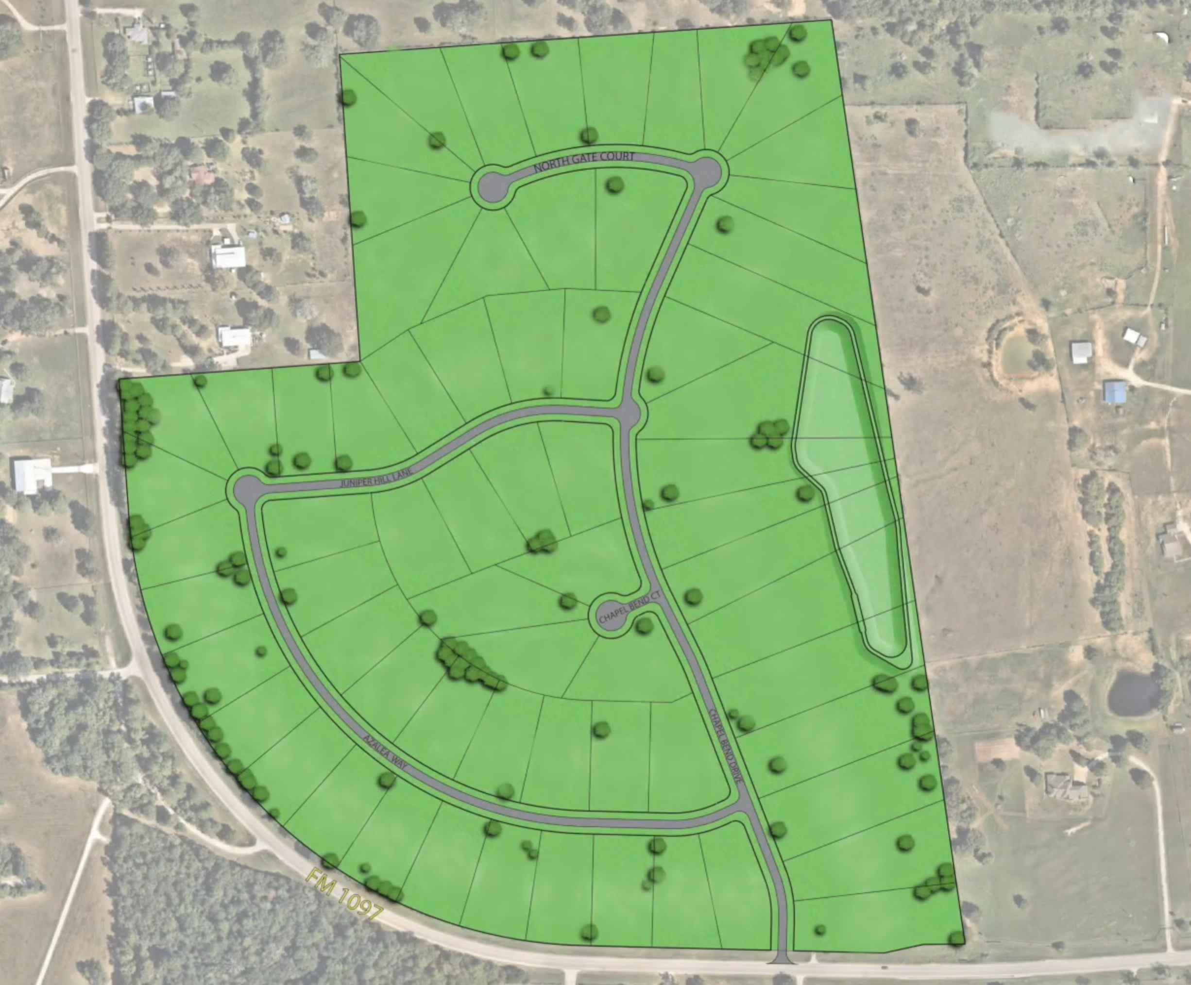 Chapel Bend site plan