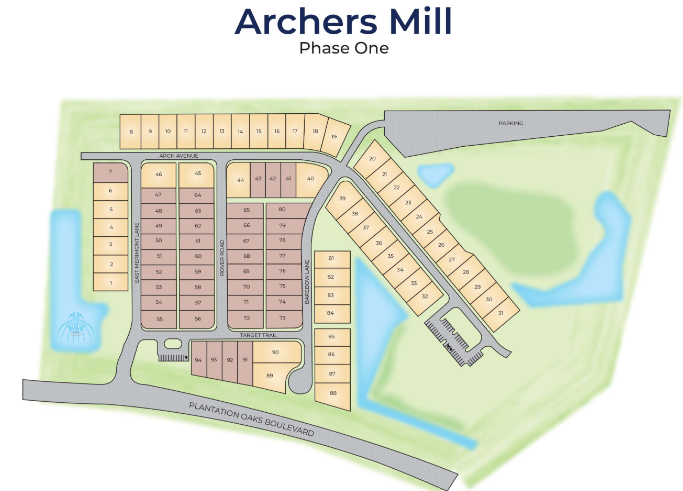 Archer's Mill site plan