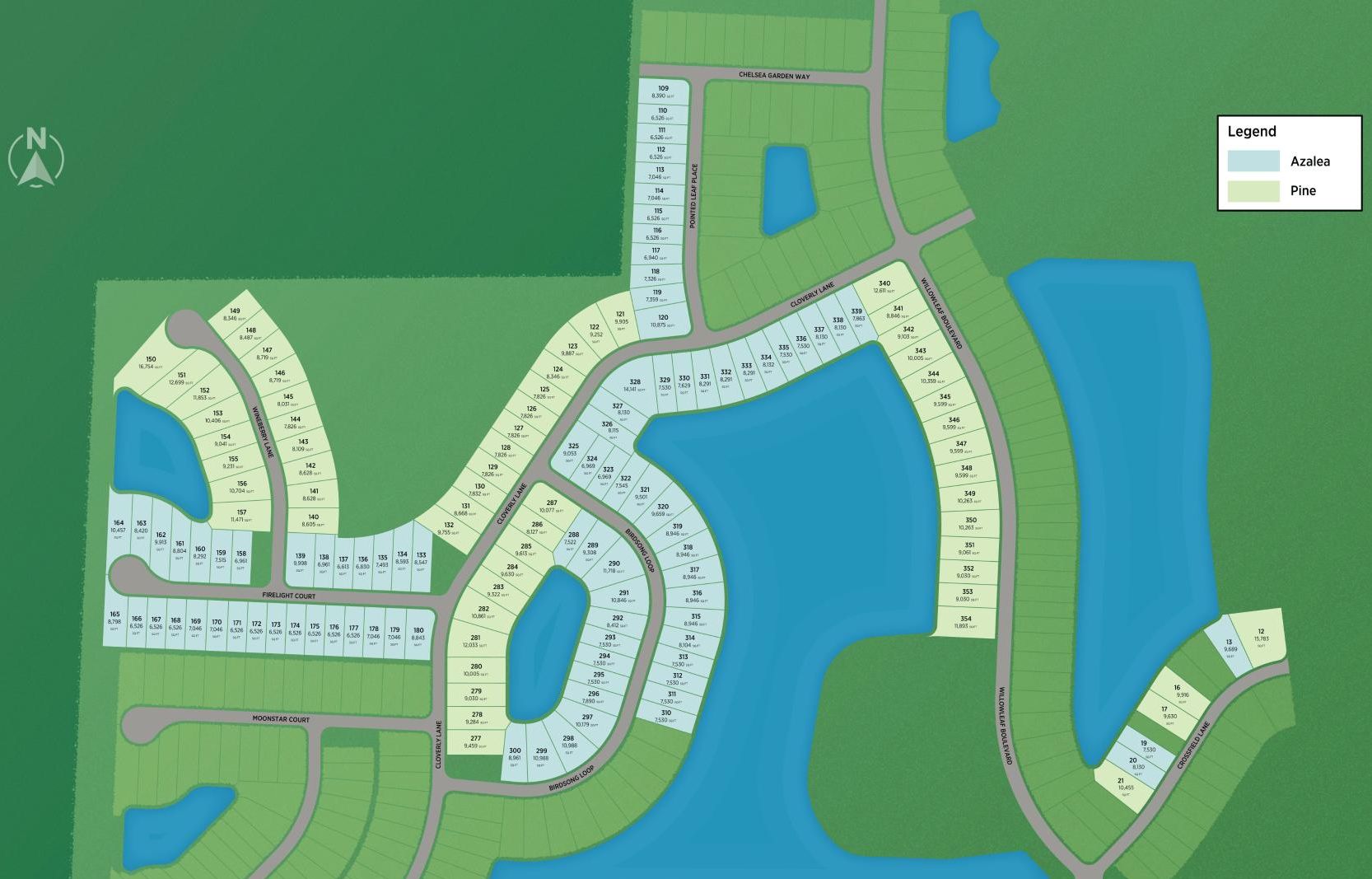 Toll Brothers at Willow site plan