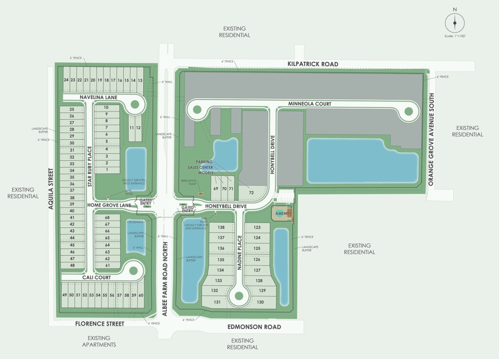 Legacy Groves site plan