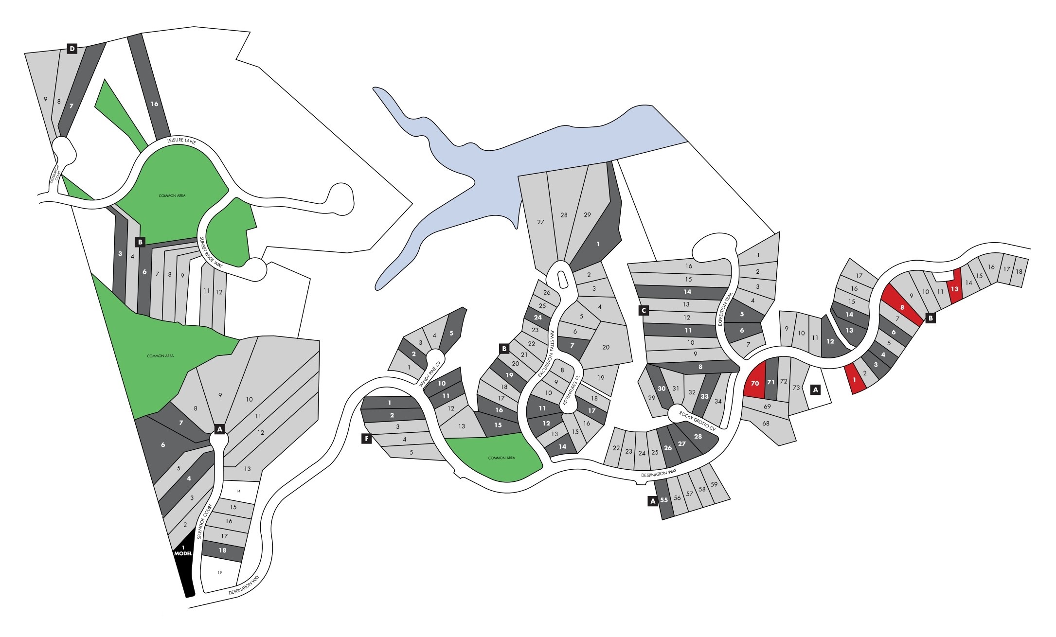 The Hollows site plan