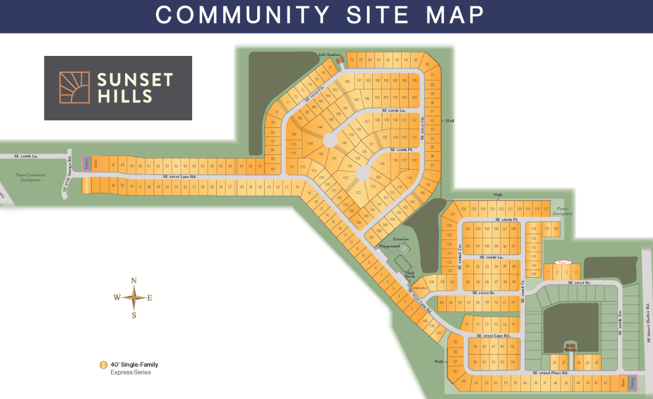 Sunset Hills site plan