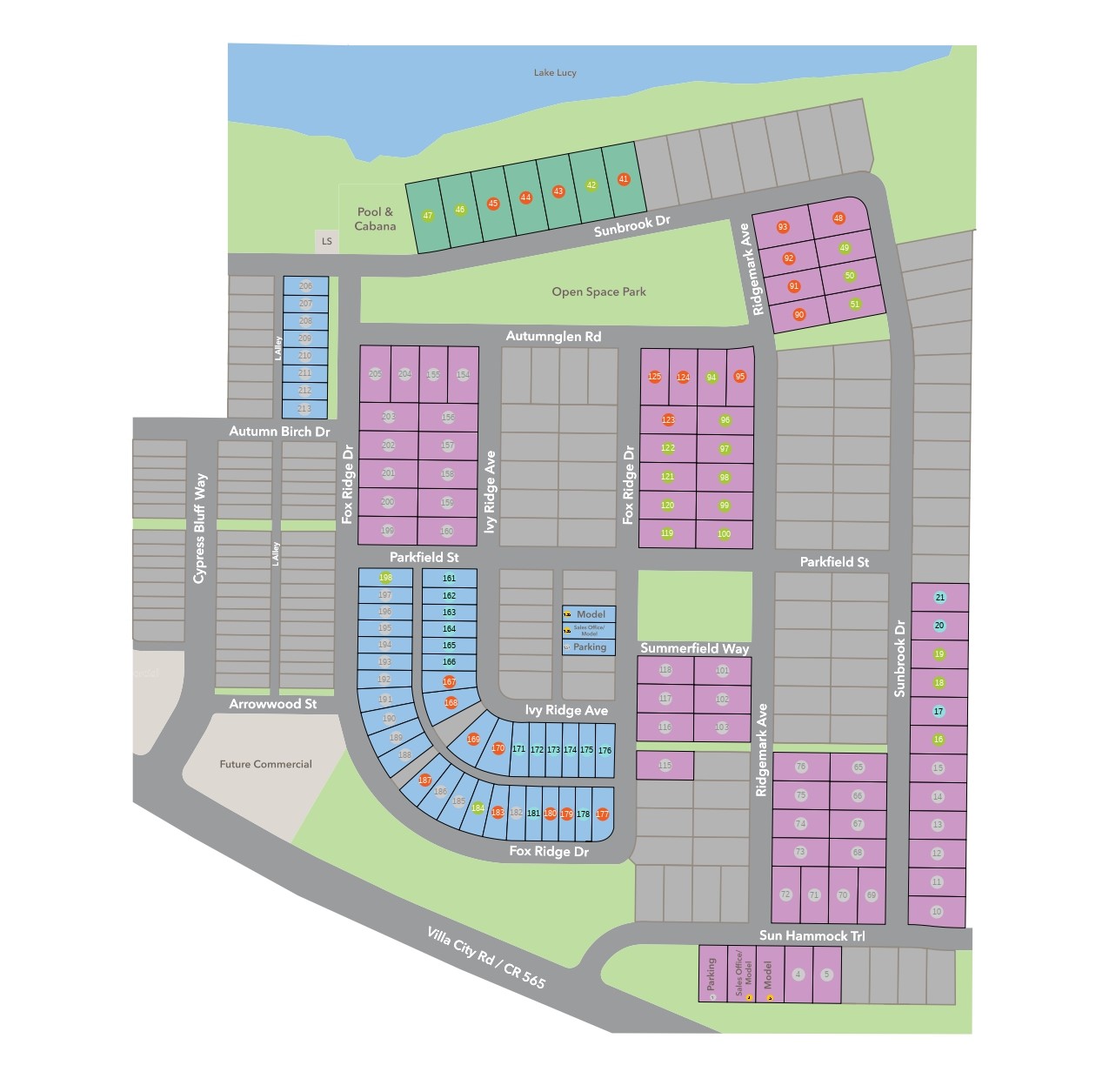 Cypress Bluff II site plan
