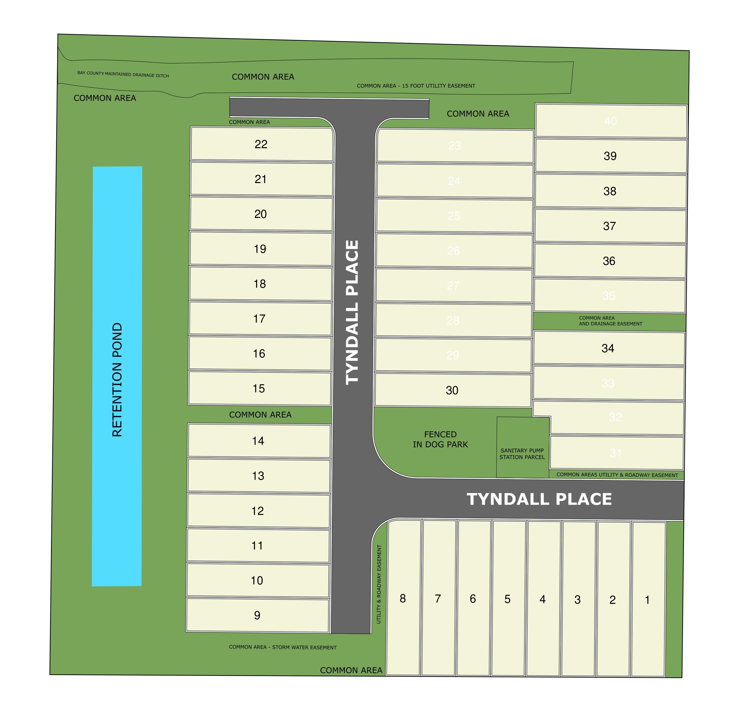 Tyndall Station site plan