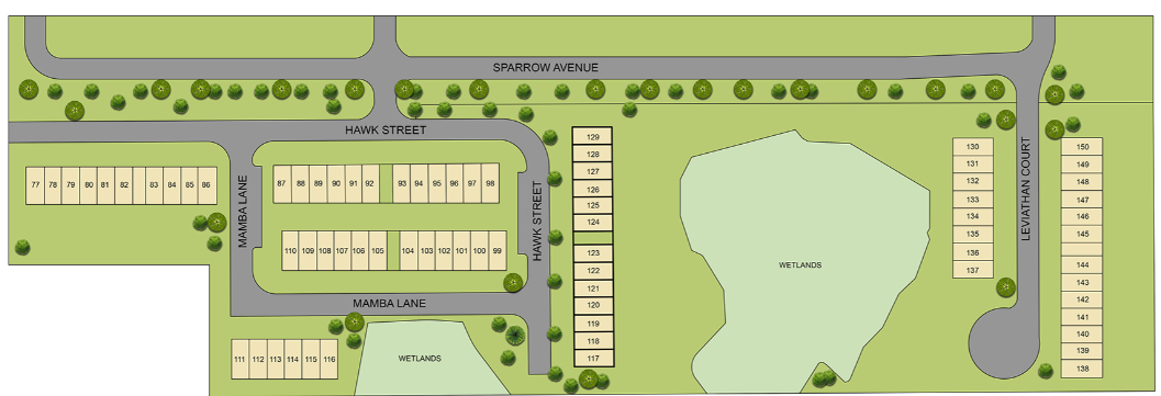 Hawks Landing Townhomes site plan