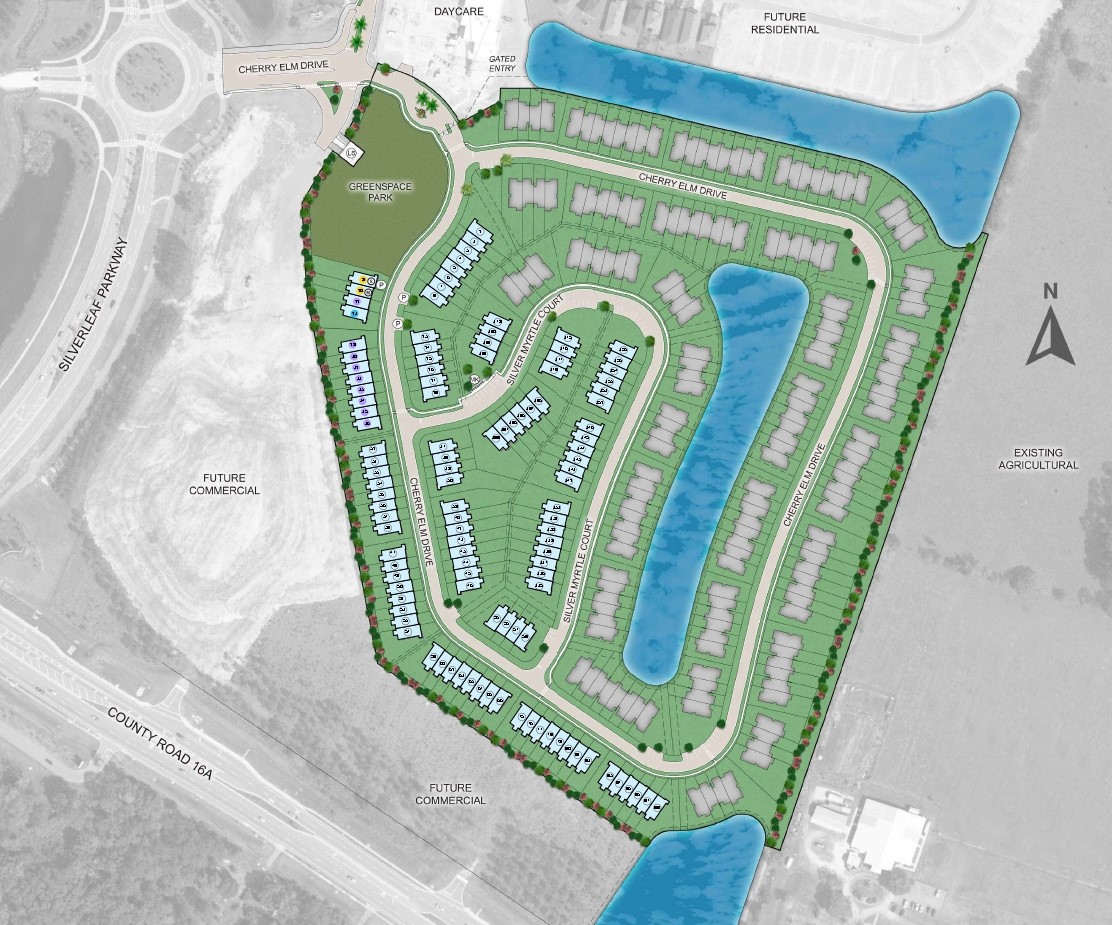 Cherry Elm at SilverLeaf site plan
