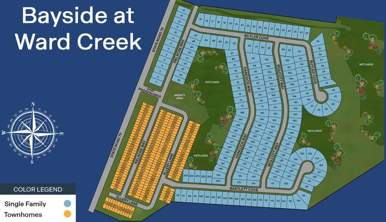Bayside at Ward Creek site plan