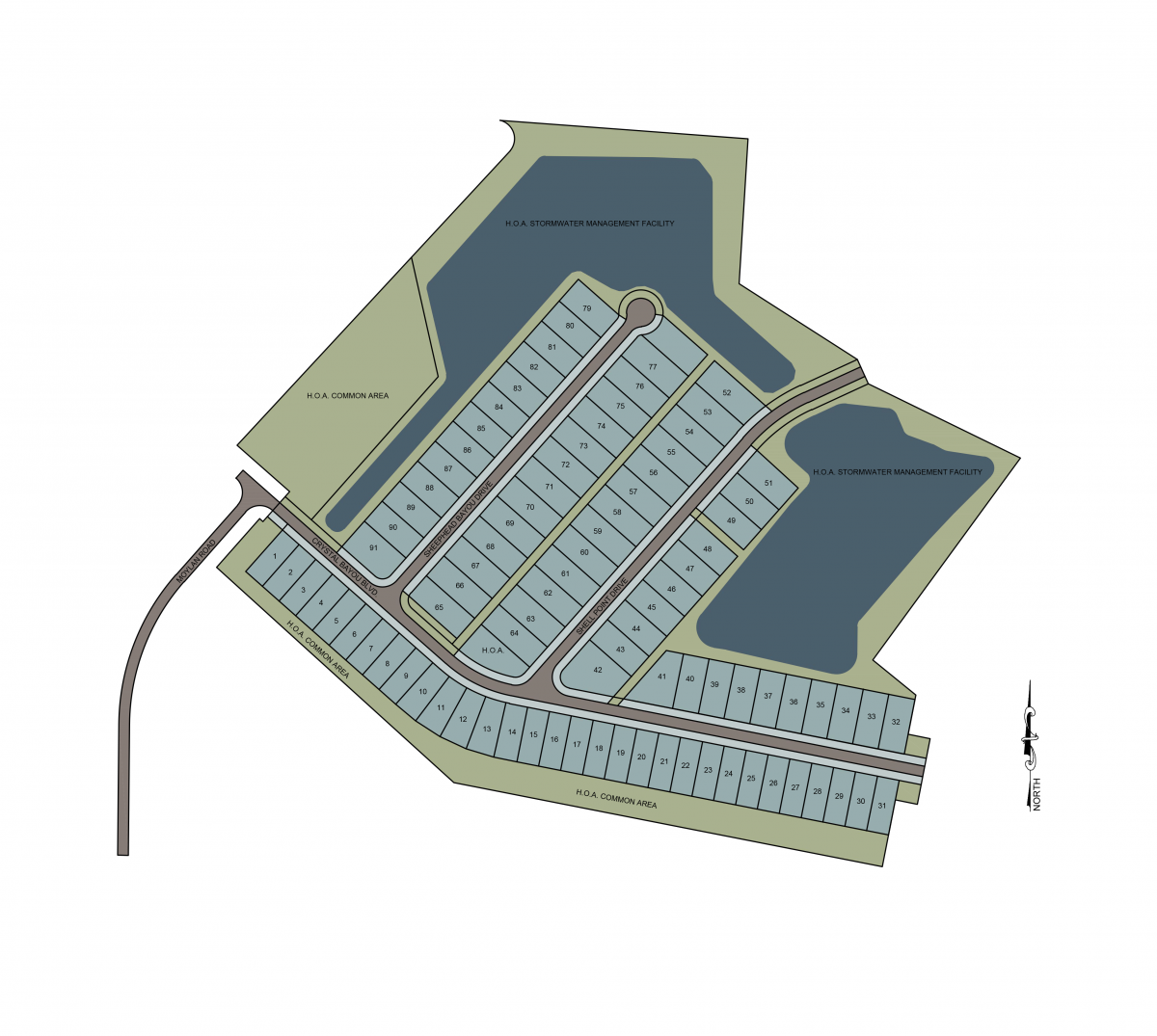 Breakfast Point East site plan