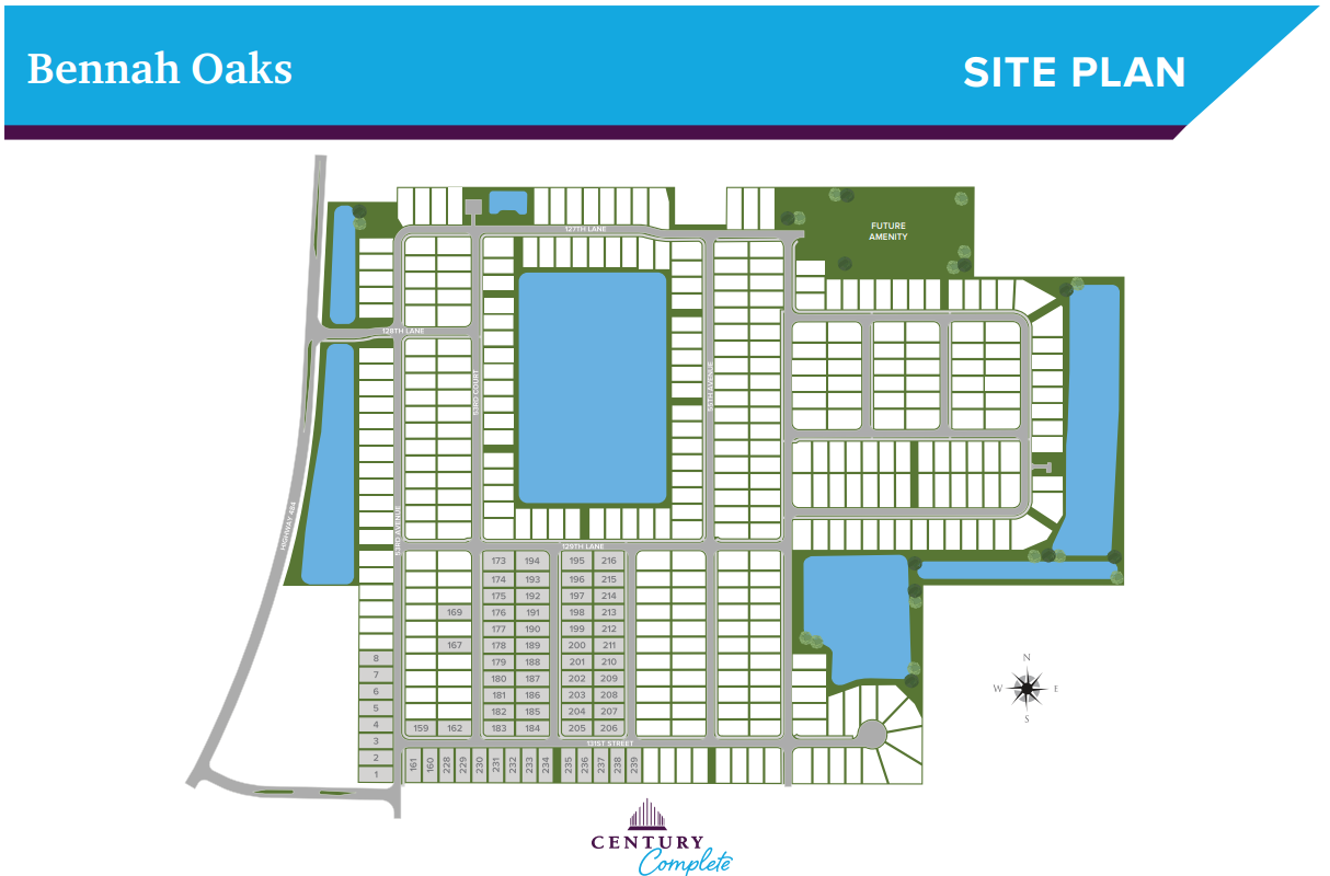 Bennah Oaks site plan