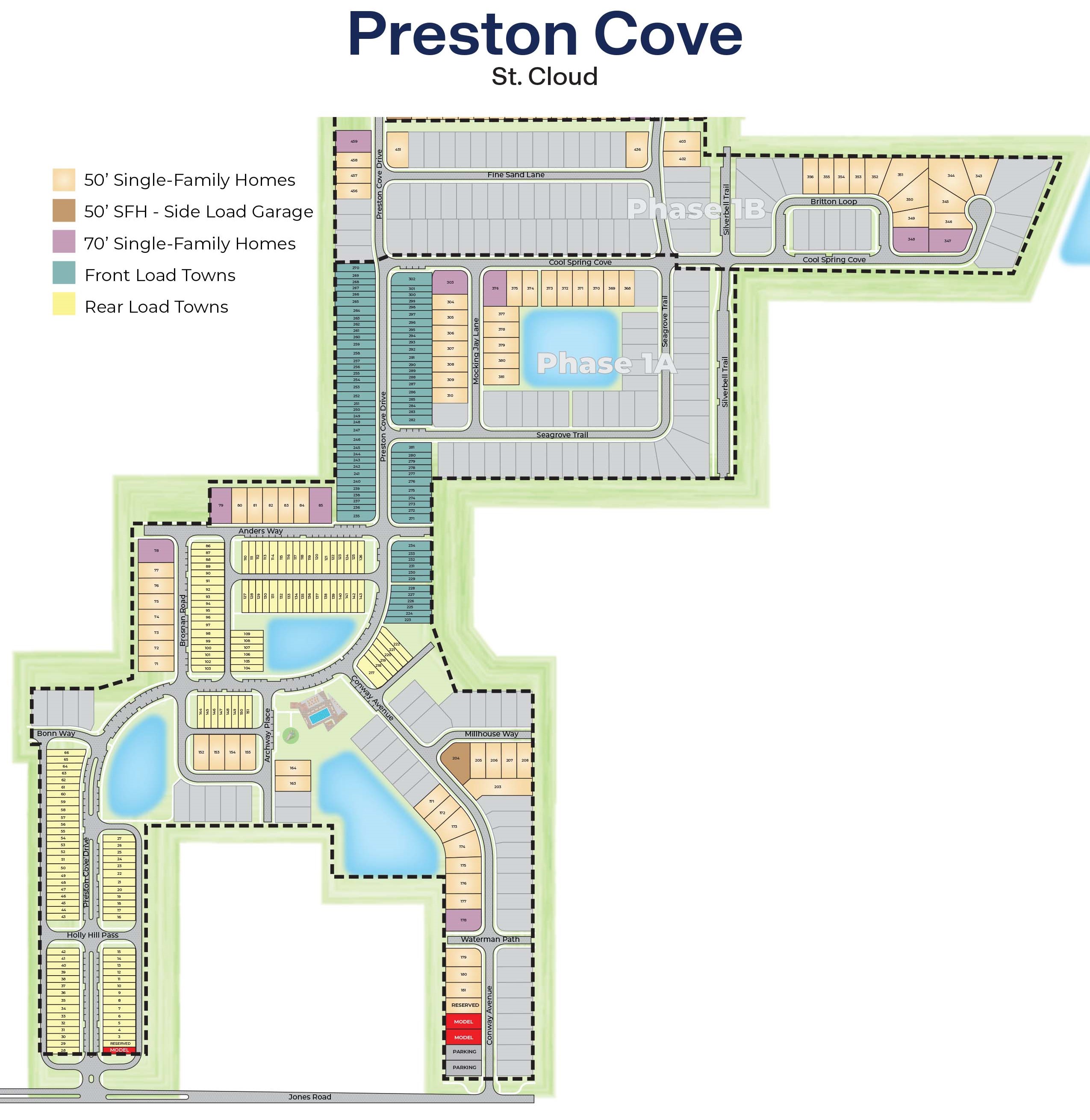 Preston Cove site plan