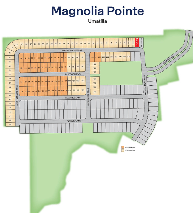 Magnolia Pointe site plan