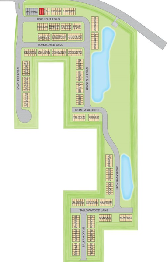 Danbury At Ridgewood Lakes site plan