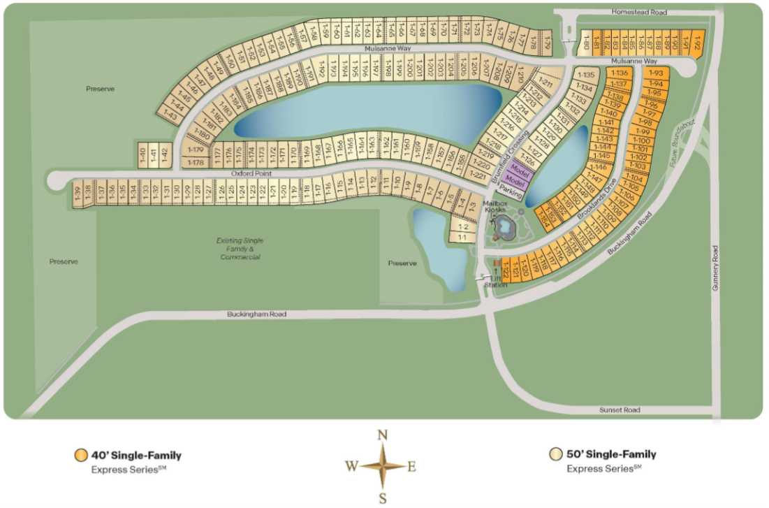 Bentley Crossing site plan