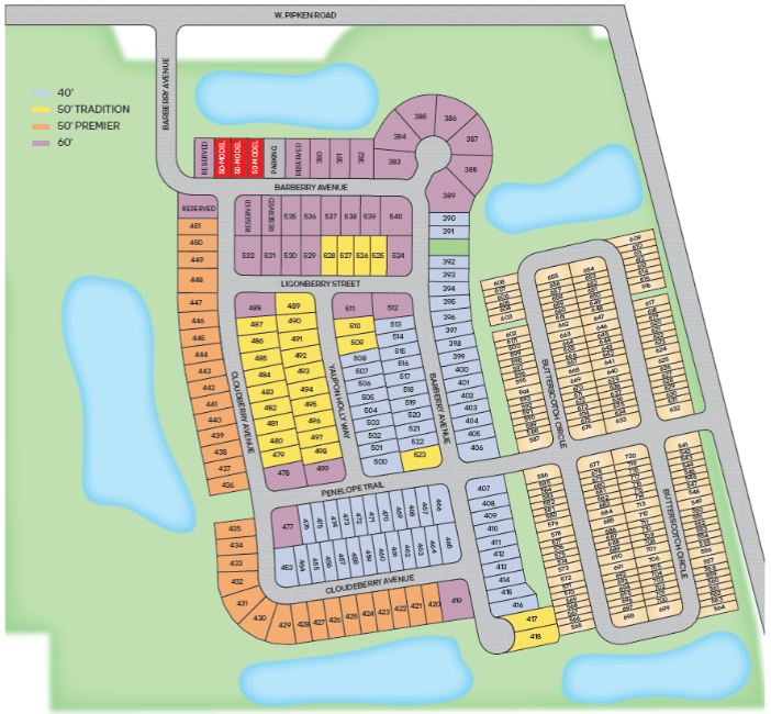 Summerlin at Hawthorne Ranch site plan
