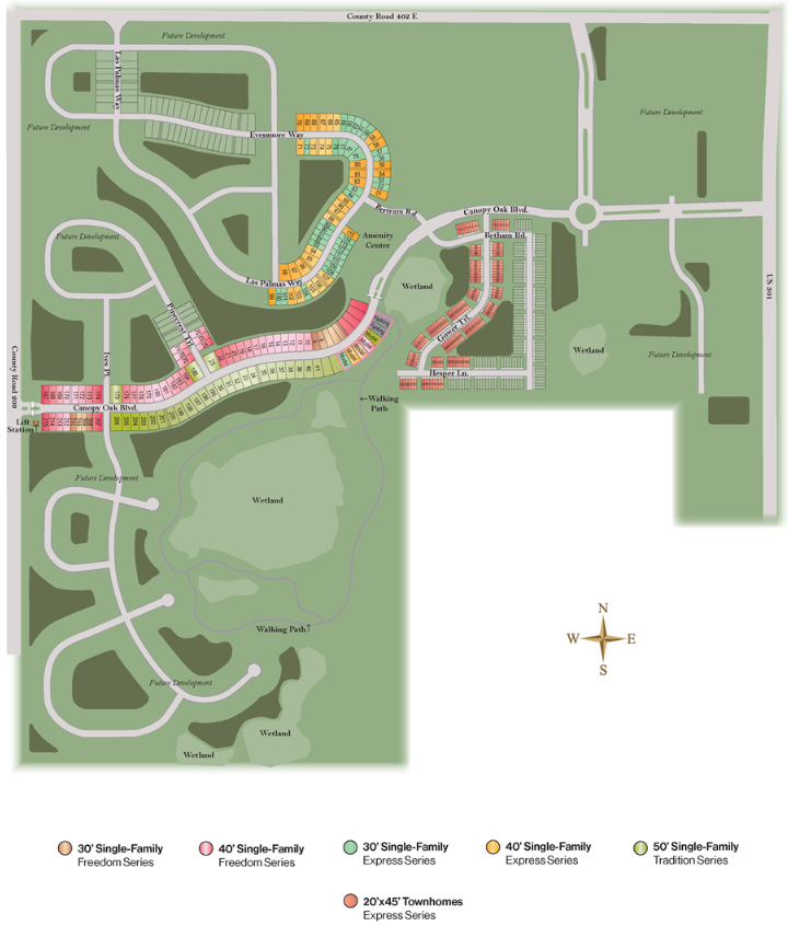 Twisted Oaks site plan
