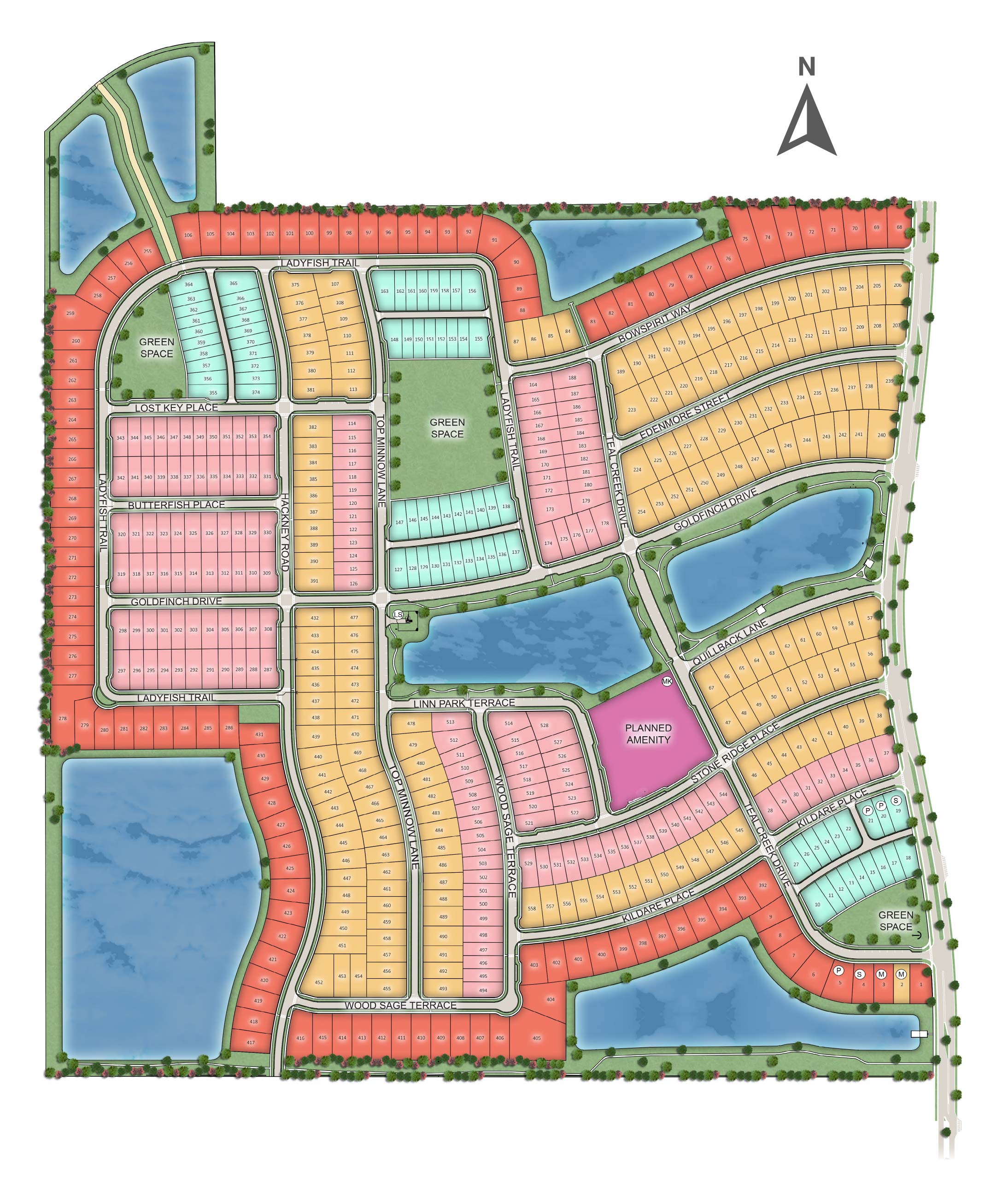 The Waters at Center Lake Ranch site plan