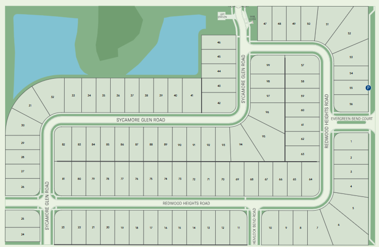 Evergreen site plan