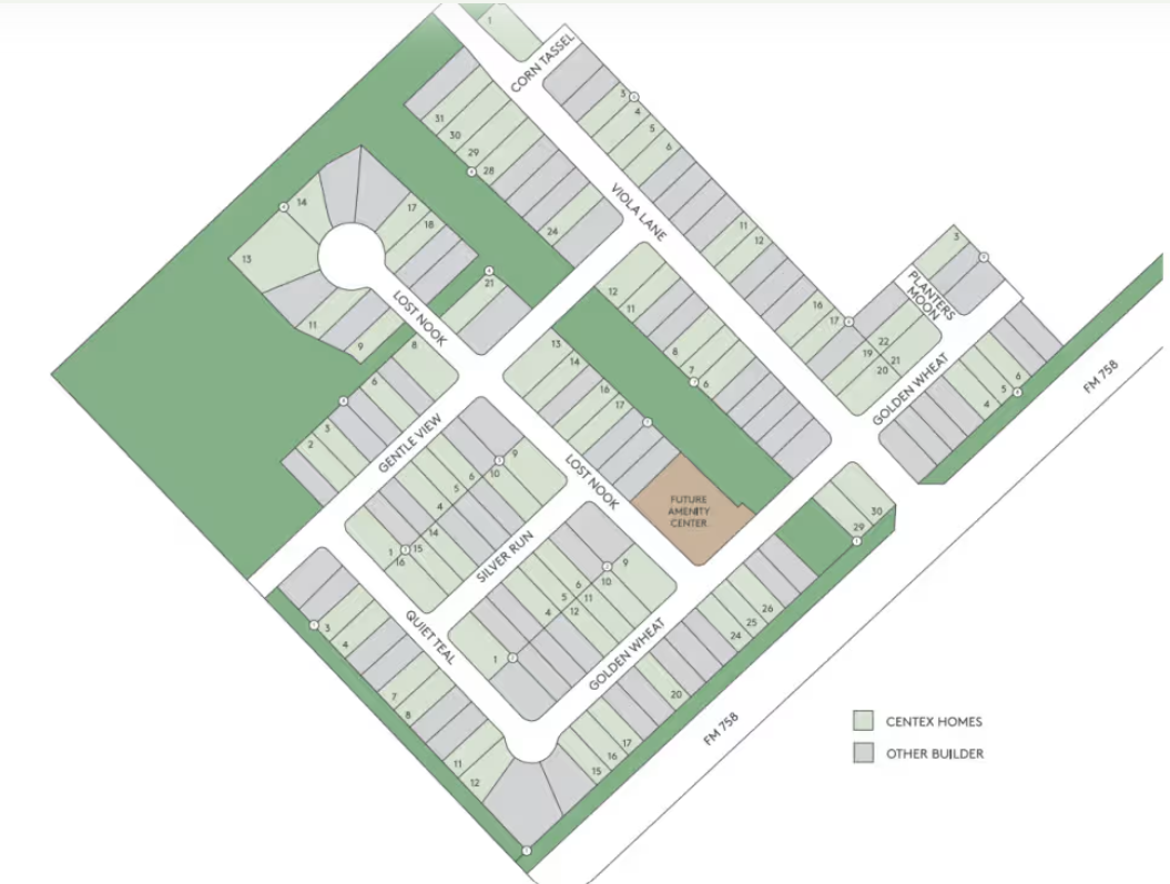 Meadows at Clear Springs site plan
