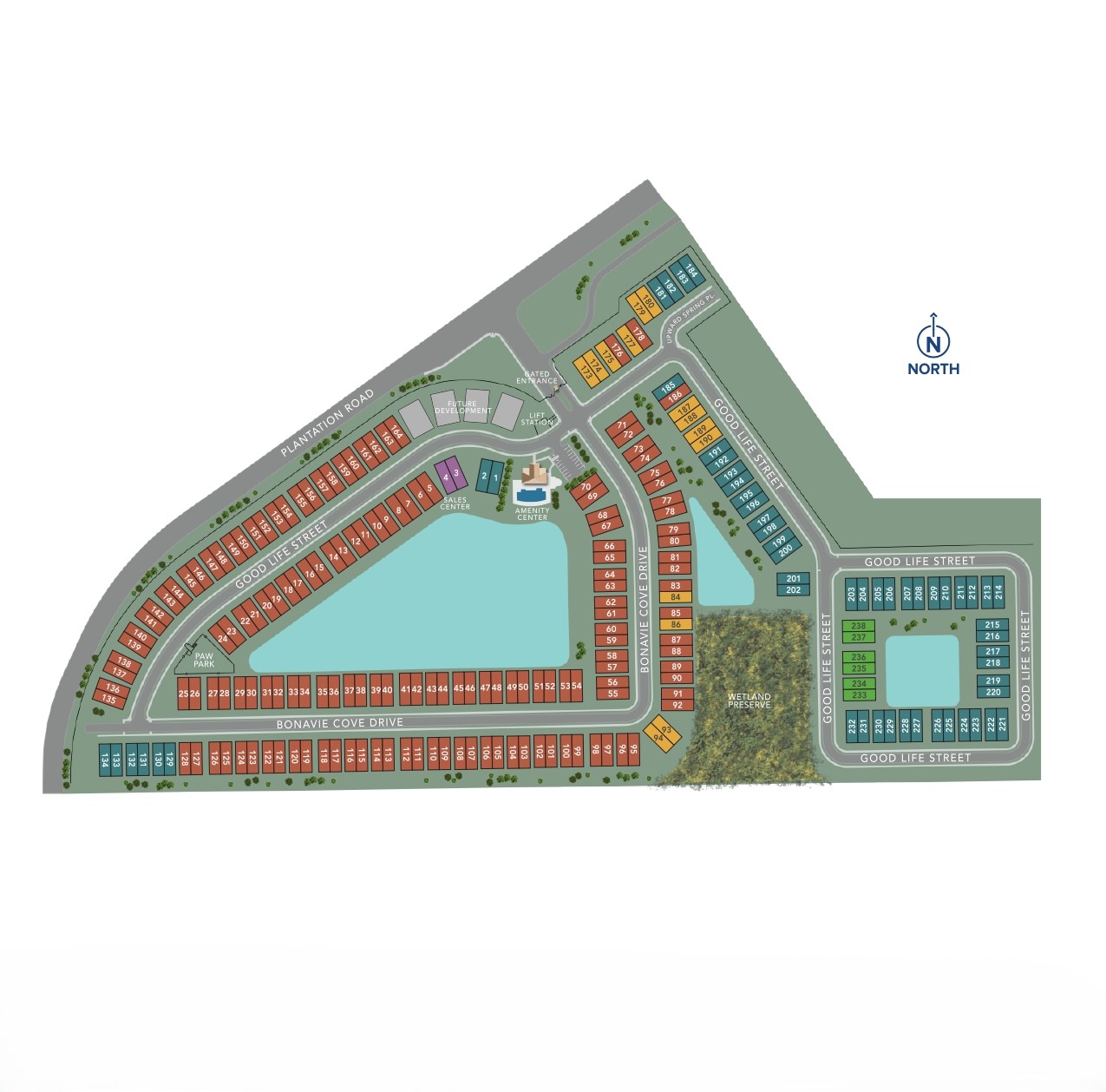 Bonavie Cove site plan