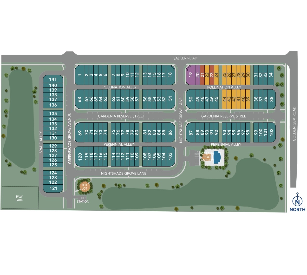 Gardenia Reserve site plan