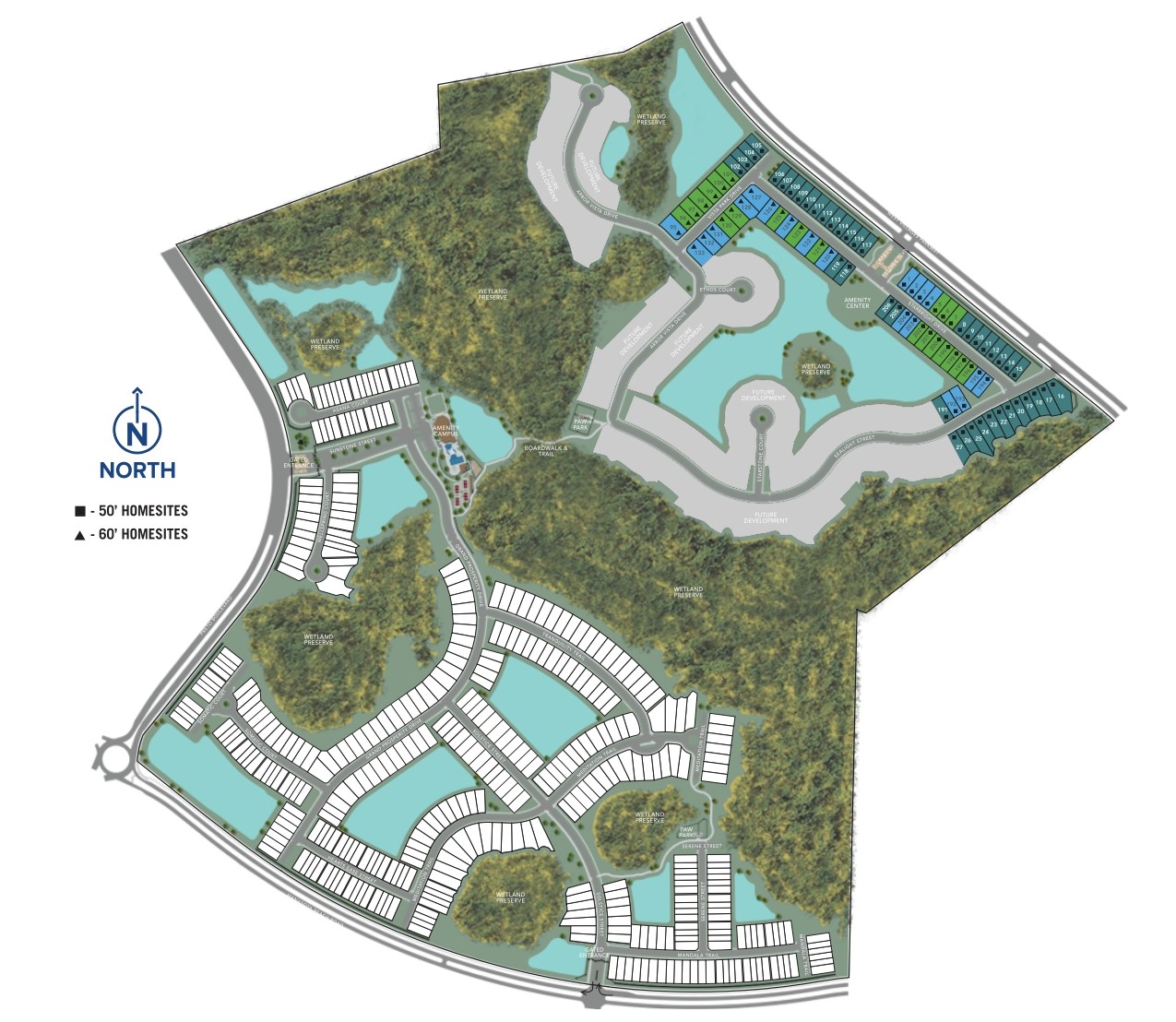 Sunstone Lakeside at Wellen Park site plan