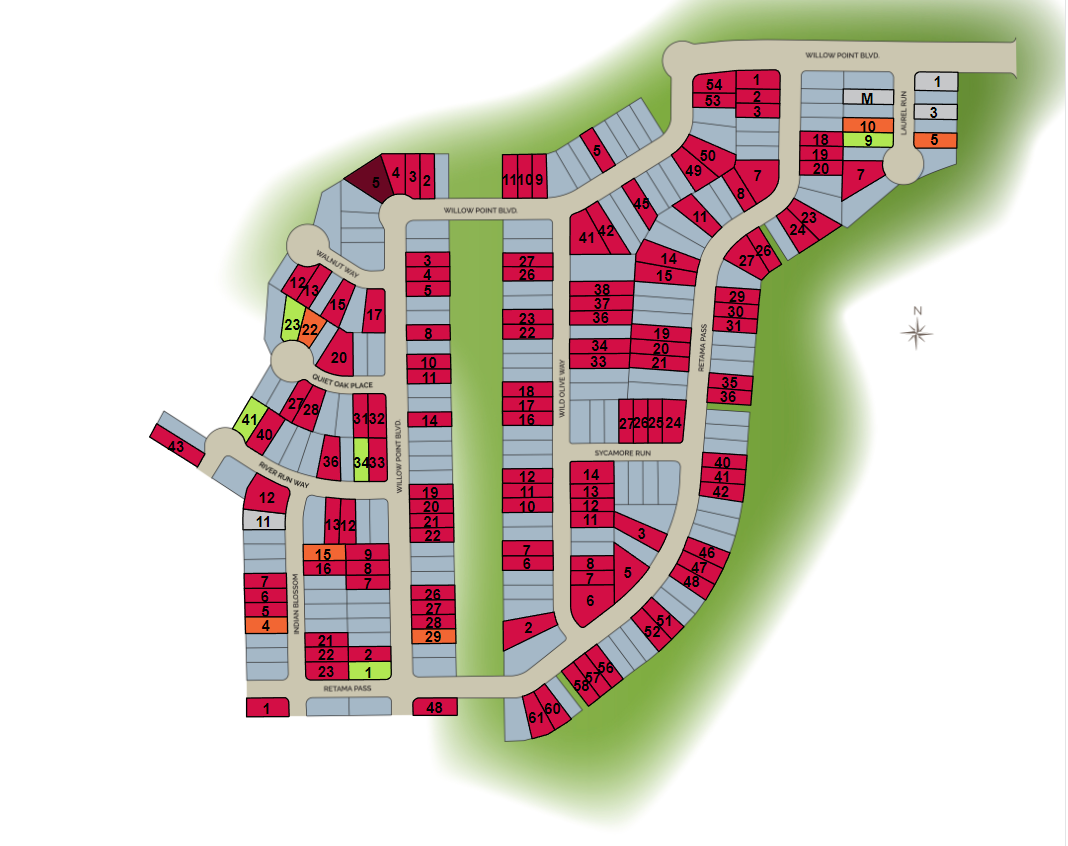 Willow Point site plan