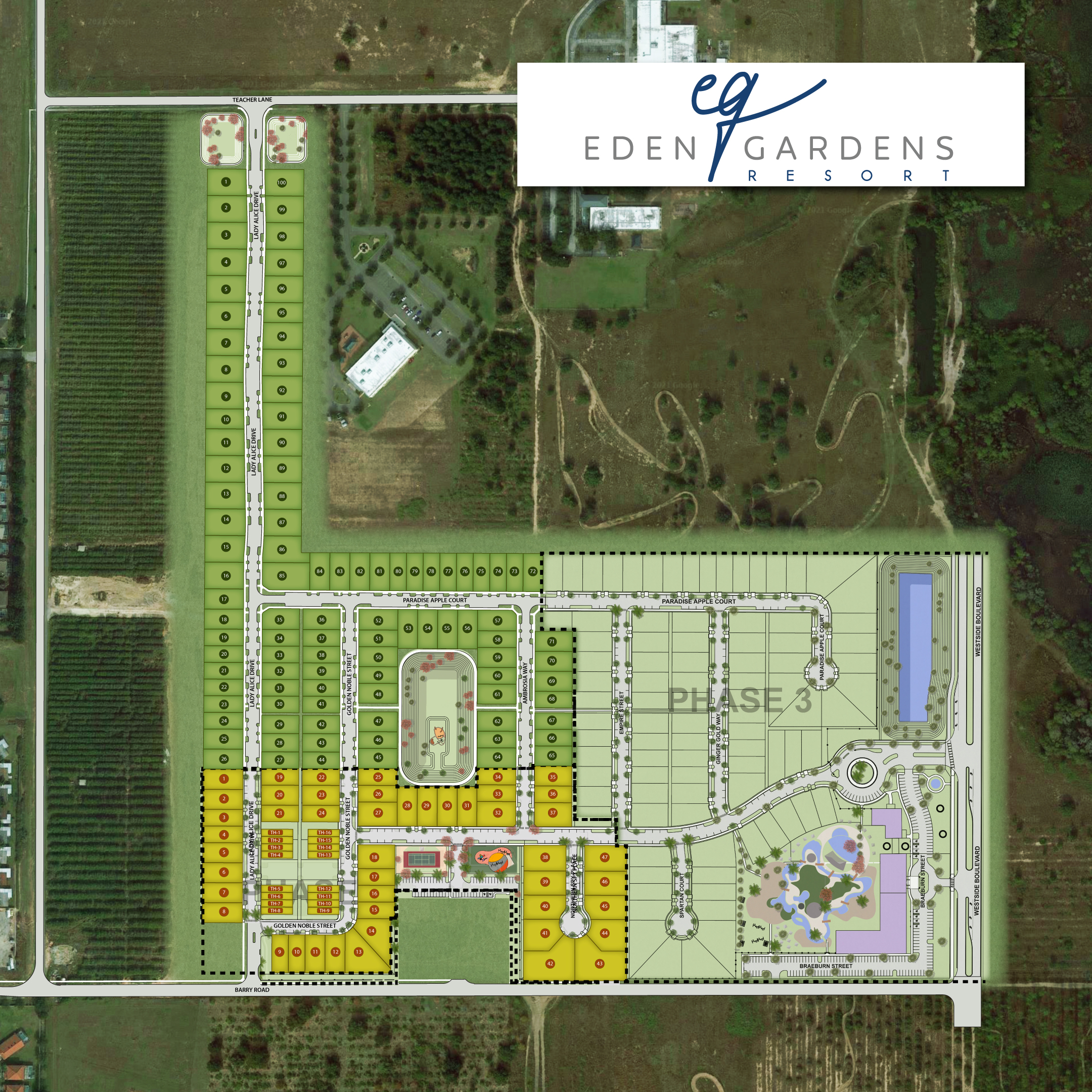Eden Gardens Resort site plan