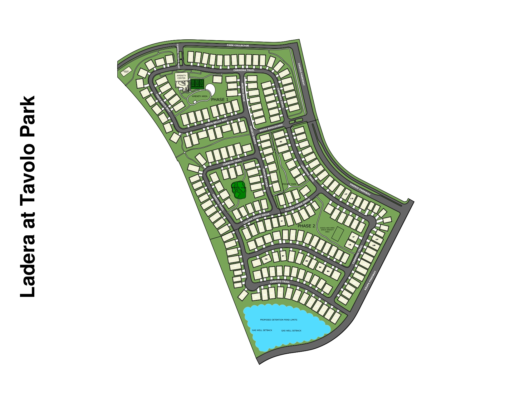 Ladera Tavolo Park site plan