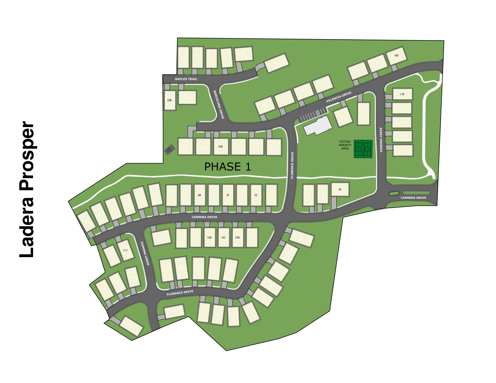 Ladera Prosper site plan