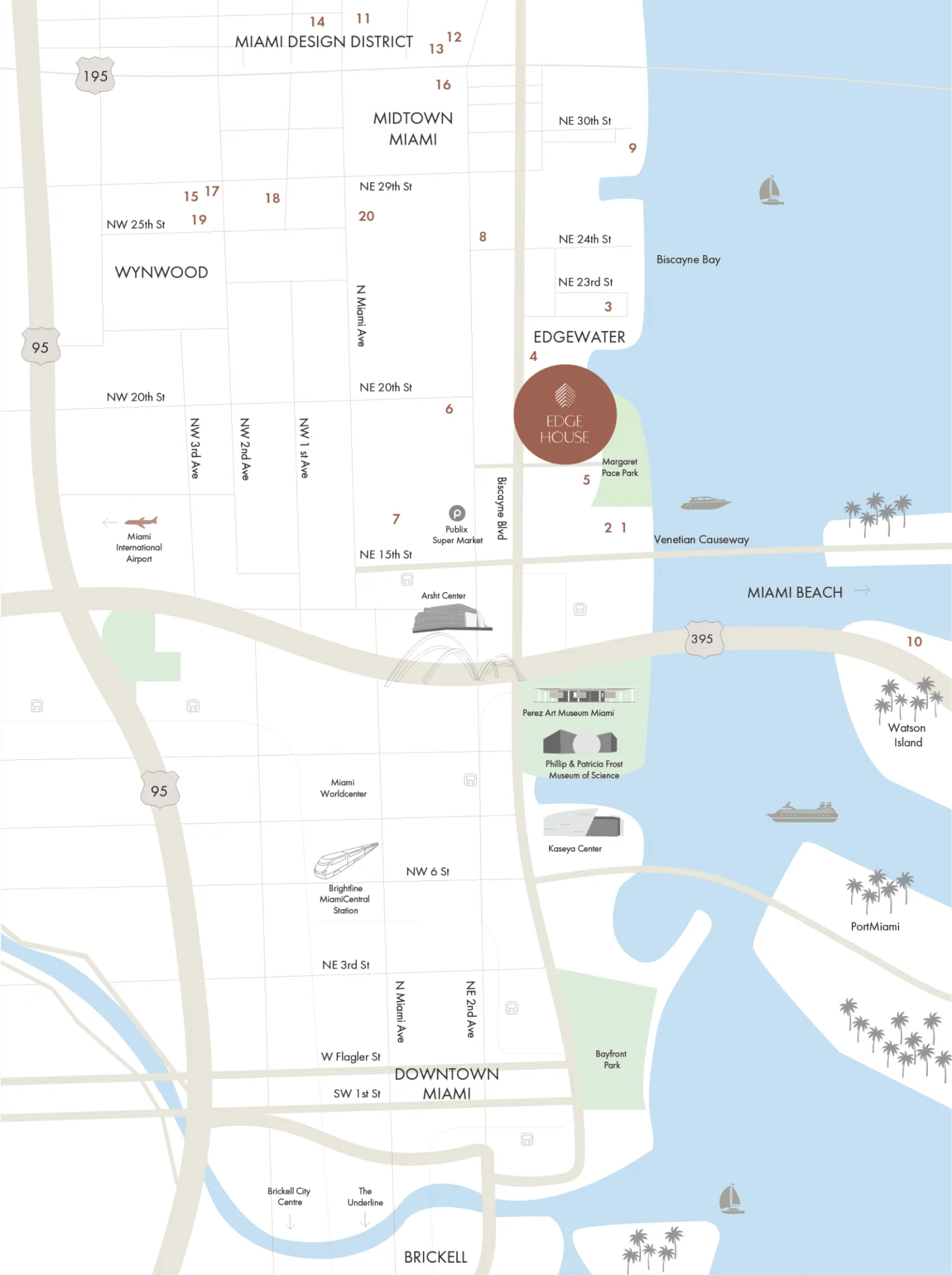 Edge House Miami site plan
