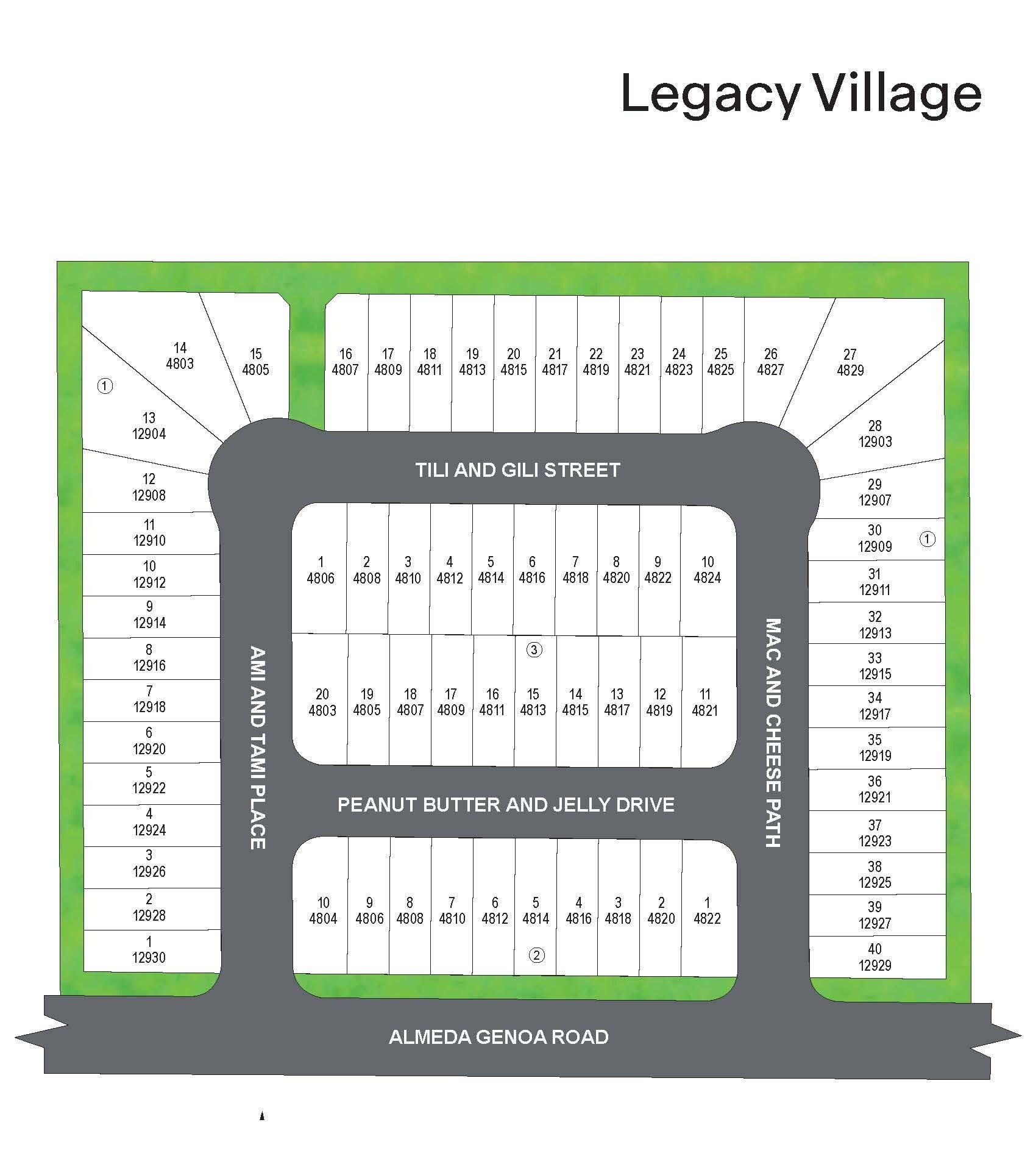 Legacy Village site plan