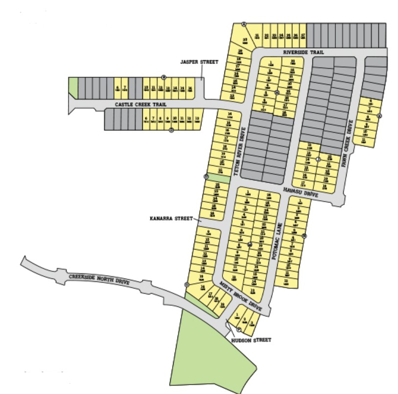 Creekside Ranch site plan