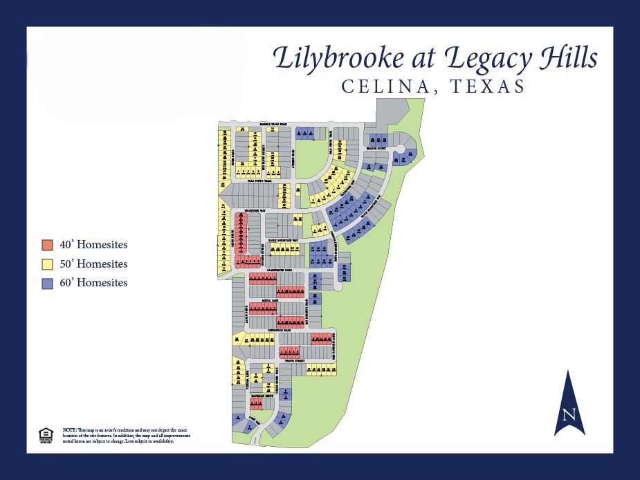 Lilybrooke at Legacy Hills site plan