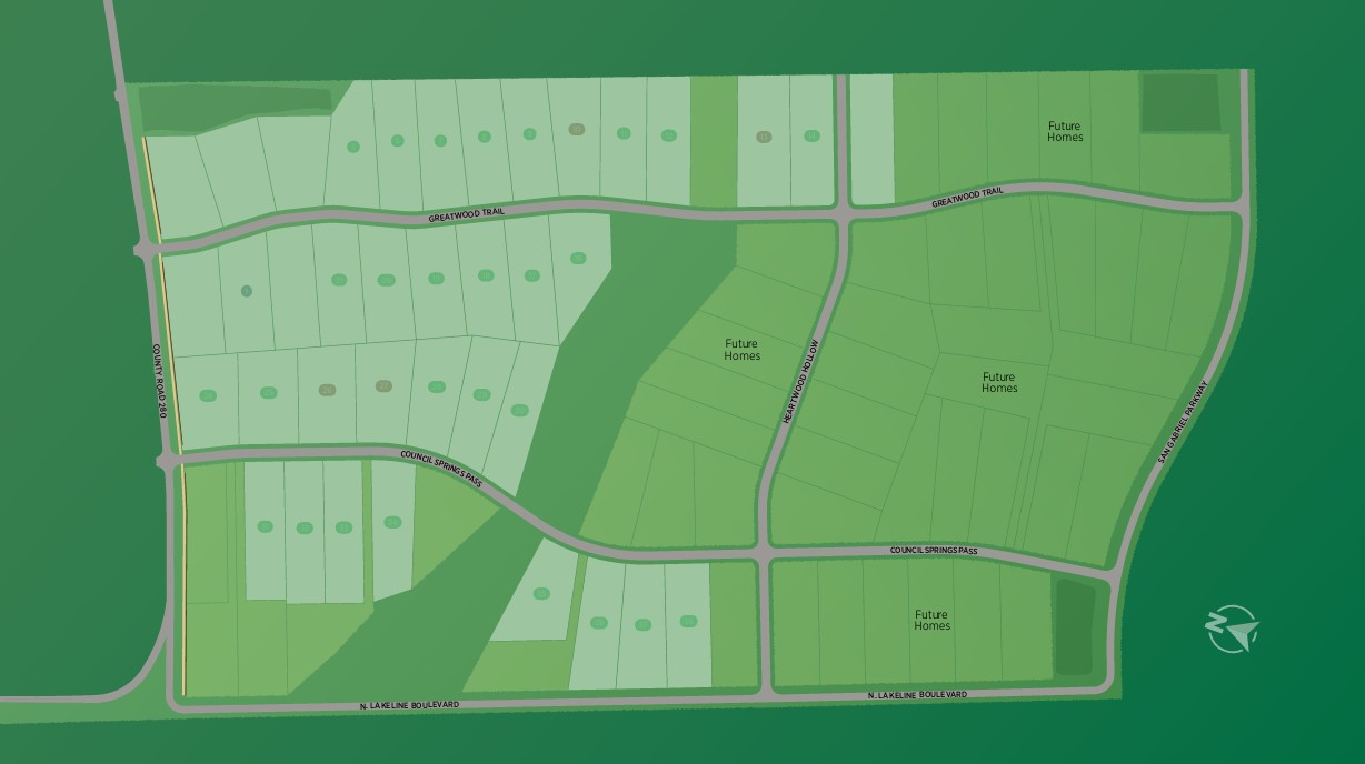 Toll Brothers at Woodland Estates site plan