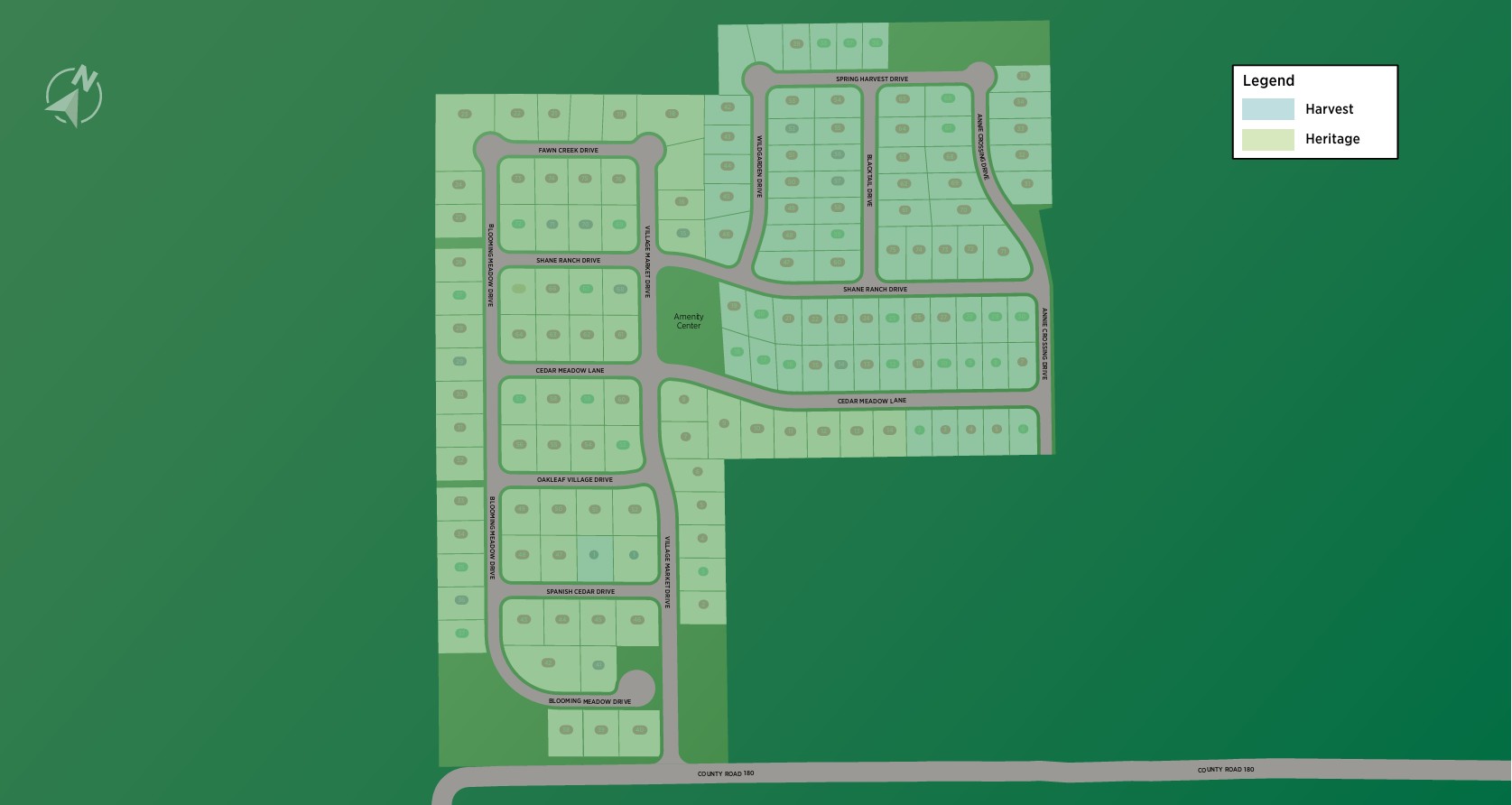 Hidden Creeks site plan