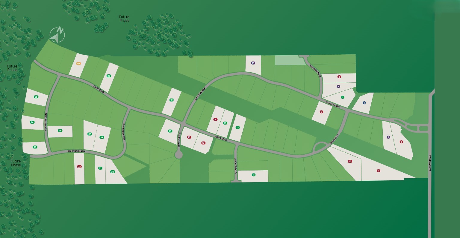 Toll Brothers at Enchanted Bluff site plan